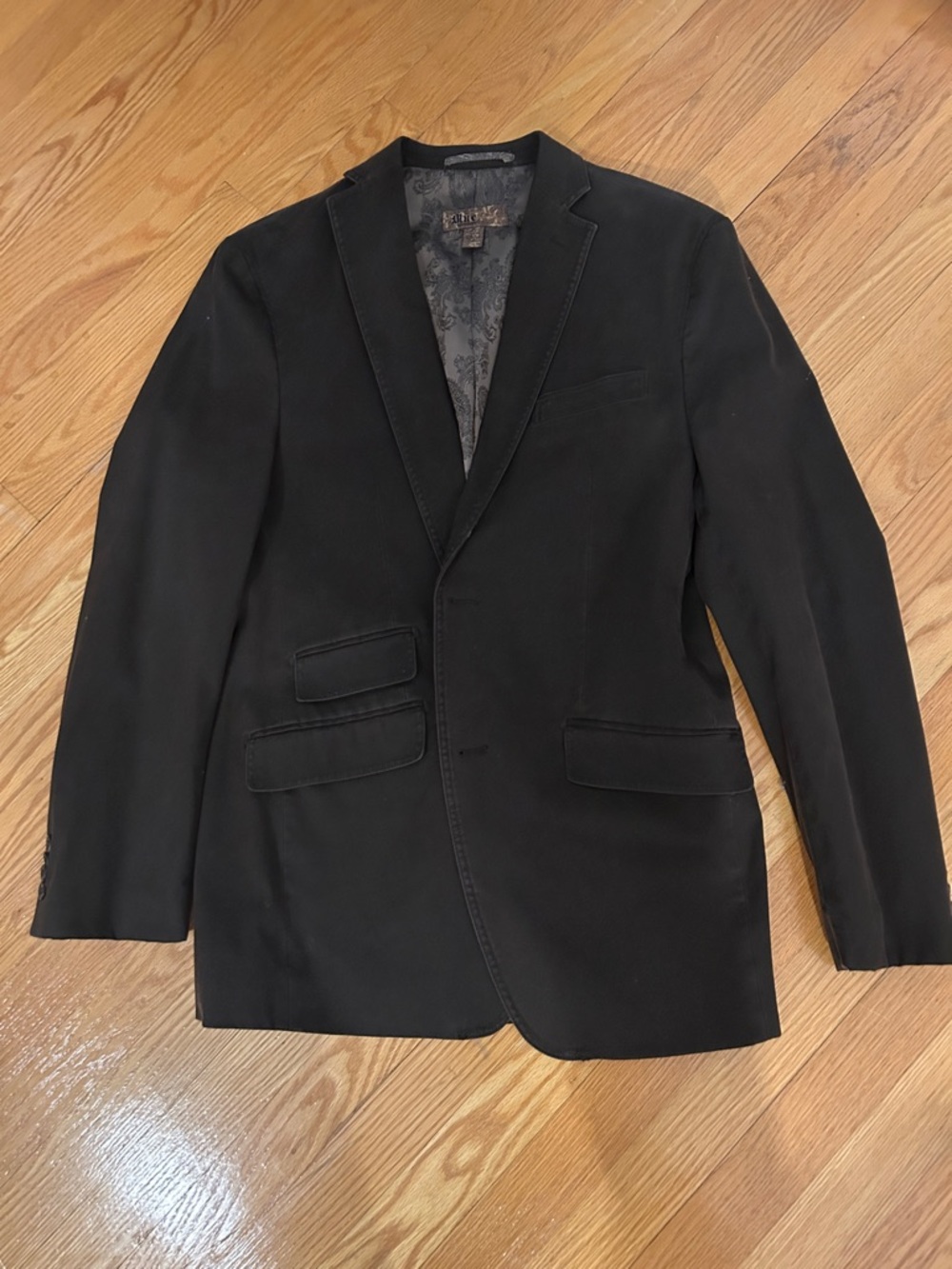 Pronto Uomo Brown Twill Single-Breasted Sport Coat S